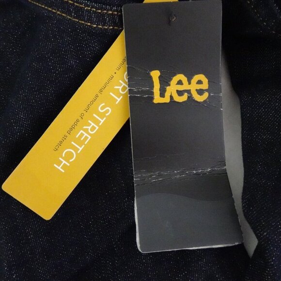 Lee Jean Jacket Men's Size L Blue Stretch Denim Button Front Trucker Jacket - Picture 6 of 10